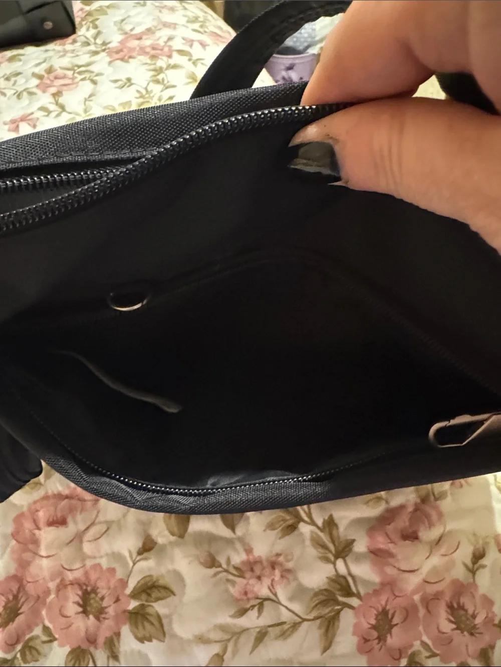 Travelon Black Lightweight Crossbody Messenger Bag